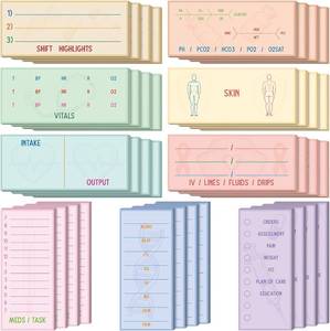 lot 10768 image: Gueevin 18 Pcs Nurse Gifts Sticky Notes - Vital Signs Notepads 4.9 x 2.1 in