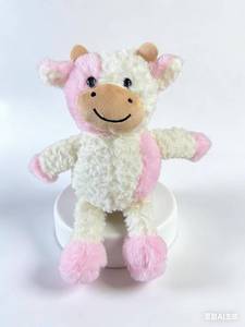lot 10888 image: YUKOUQIAN Cow Stuffed Animal Plush Doll Soft Toy 11 Light Pink