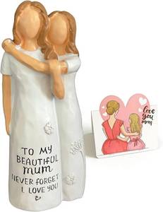 lot 10893 image: Hand-Painted Resin Sculpture Gifts for Mom from Daughter with Cards