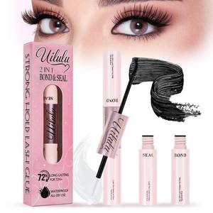 lot 10915 image: Uilulu Lash Clusters Glue - Waterproof 2-in-1 Black Lash Bond & Seal(7ml7ml)