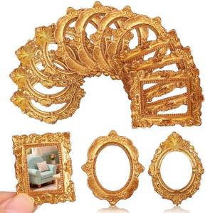 lot 10950 image: PRETYZOOM 15 Pcs Mini Picture Frames for Dollhouse Scenes, Jewelry Props