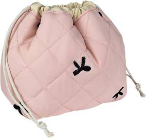 lot 11041 image: Gosect Large Makeup Bag, Drawstring Cosmetic Bag with Canvas Lining