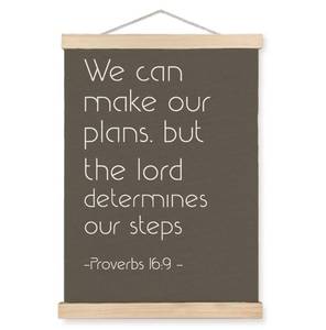 lot 159 image: SPBL&L Christian Wall Art, Proverbs 169 Bible Verse Poster Hanger Frame, Religious Scripture Hanging Canvas Pictures Prints Wall Decor for Bedroom Home Office Church, 12x16 Inch