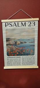 lot 160 image: Psalm 23 Wall Hanging Banner Print