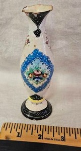 lot 187 image: Decorative Miniature Vase with Painted Design
