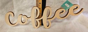 lot 188 image: Coffee Wooden Decorative Letter Sign Word Art