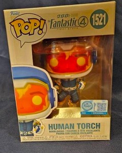 lot 203 image: Funko Pop Fantastic 4 First Steps Human Torch #1521