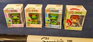 lot 231 image: Bitty Funko Pop Teenage Mutant Ninja Turtles 4-Figure Set&nbsp