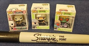 lot 232 image: Bitty Funko Pop Teenage Mutant Ninja Turtles 3-Piece Lot