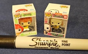 lot 239 image: Bitty Funko Pop TMNT Teenage Mutant Ninja Turtles April ONeil Casey Jones Figures Set 2