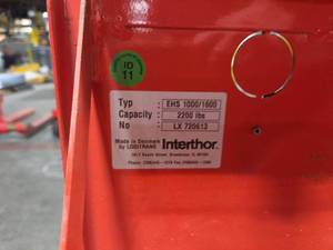 Interthor High-Speed Stacker - EHS 1000/1600
