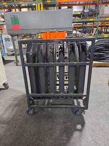lot 6815 image: Rule Coil Holder Industrial Storage Cart