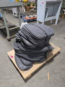 lot 6831 image: Charcoal Gray Floor Mats (Qty 20)