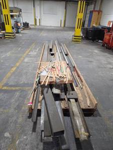 lot 6851 image: Structural Steel Beams & Channels Assorted Lot