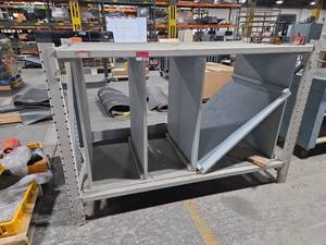 lot 6792 image: Industrial Material Handling Bin w Multiple Compartments