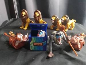 lot 6833 image: Disney The Lion King Rafiki Action Figures Lot with Storage Box