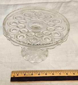 Vintage Glass Pedestal Cake Stand