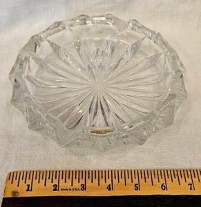 Vintage Glass Shallow Dish
