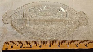 Vintage Glass Divided Relish Dish&nbsp;