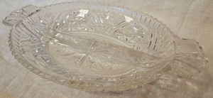 Vintage Glass Divided Relish Dish&nbsp;