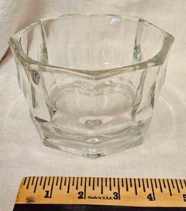 lot 120 image: Geometric Glass Bowl&nbsp
