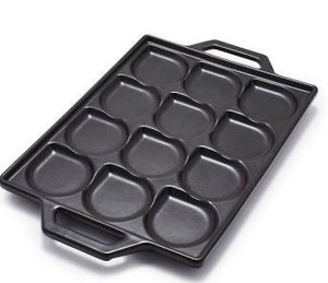 lot 16290 image: Zakarian Cast Iron Seafood Shrimp Pan Cookware Non Stick