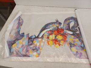 lot 16293 image: Frameless Canvas Wall Art, Approximately 38x27