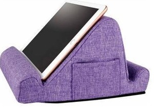 lot 16337 image: The Duo Tablet Stand Pillow Stand Holder Navy Blue