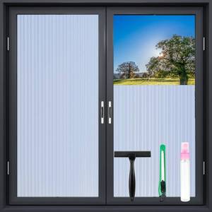 lot 16364 image: Reeded Glass Window Film, Frosted Window Vinyl, Window Privacy Film, 17.5 Inchx78.7 Inch