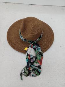 lot 16451 image: San Diego Hat Co Sun Hat With Scarf