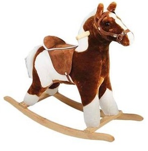 lot 16462 image: Charm Company Pinto Rocking Horse
