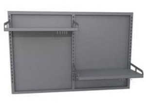 lot 16504 image: Castle Lake Outdoor Kitchen Shelves And Wall, Gray