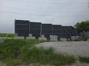 lot 2025 image: WindSun Shade Screen Panels w Frame & Guy Wires