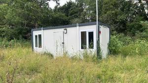 lot 2074 image: Portable Modular Building Container Structure with Windows and Door