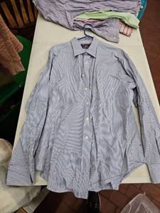 lot 63369 image: American Living mens dress shirt - Blue Stripes - 18