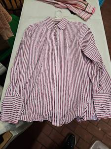 lot 63373 image: Charles Tyrwhitt  Red and White Stripe dress shirt - 1735