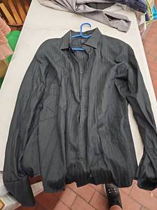 lot 63380 image: Express Design Studio black button-down shirt - XL