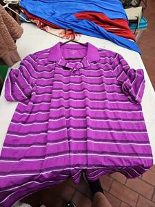 lot 63402 image: Croft & Barrow Performance Polo Shirt in purple - XL