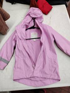 lot 63444 image: Cat & Jack Light Purple Rain Jacket - 4T