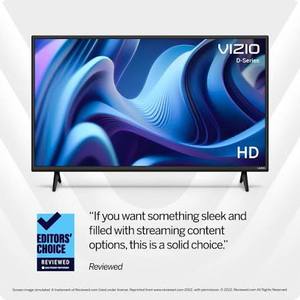 lot 63252 image: Vizio D32h-J09 32-inch 720p HD smart LED TV - Tested, Powers On