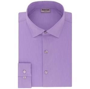 lot 63358 image: Kenneth Cole Reaction Purple Button-Down Dress Shirt - XL