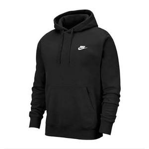 lot 63413 image: black Nike sportswear club fleece pullover hoodie