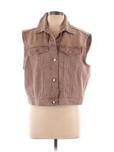 lot 63454 image: Wild Fable Brown Denim Vest and Shorts Set - M