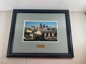 lot 84 image: Framed Photograph Union Station Kansas City Missouri Pre-Restoration 1994