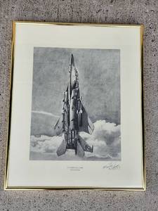 lot 117 image: F-15 Vertical Climb by Martin Workman Framed Print Signed