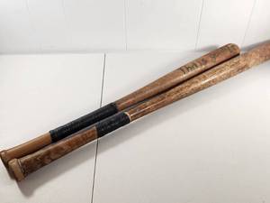 lot 135 image: Vintage Wood Baseball Bats
