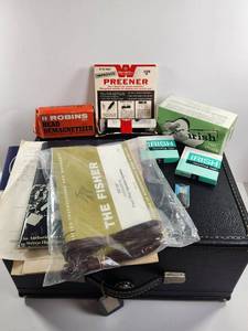 lot 177 image: Tape Recording Accessories Lot Robins Head Demagnetizer, Preener, Irish Tape, Fisher Handbook