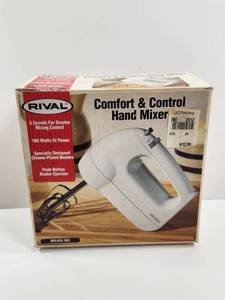 lot 209 image: Rival Comfort & Control Hand Mixer MX455 MX 100 Watts 5 Speeds