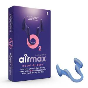 lot 545 image: Airmax Nasal Dilators - Anti Snore Device - Small - 6-Month Relief - Cure for Snoring - Recommended by Physicians - Blue - One-Pack - Retail $14