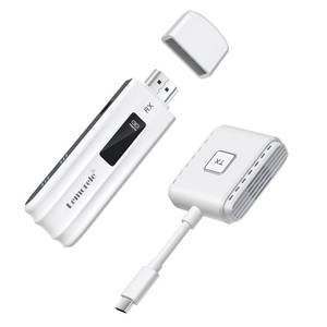 lot 574 image: Lemorele Wireless USB-C Transmitter and HDMI Receiver Kit, Plug&Play USB-C to HDMI Wireless Extender, 2.45G 164ft Range 1080P Full HD, for Streaming Video&Audio to HD TVMonitor from PhoneLaptop - Retail $60